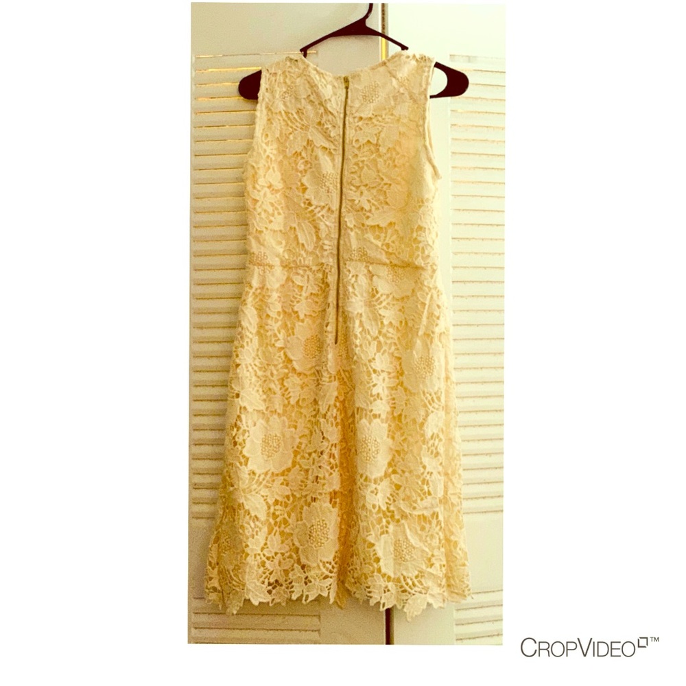 Floral cream dress